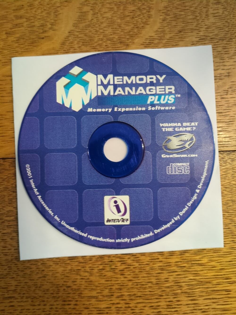 GameShark Memory Manager Plus for (Playstation/PS1 2001) Disc Only